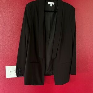 Apt. 9 Black Open-Front Shawl Collar Blazer